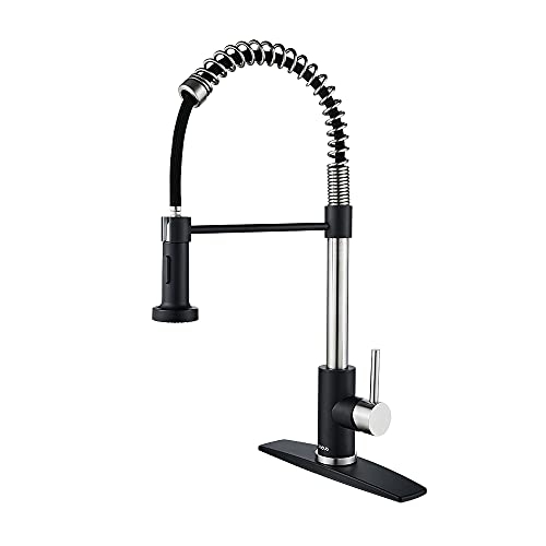 Best Pull Down Spring Kitchen Faucet With Deck Plate