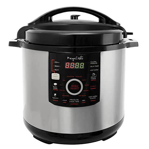 Megachef 12 Quart Digital Pressure Cooker With 15 Preset Options And Glass 5 