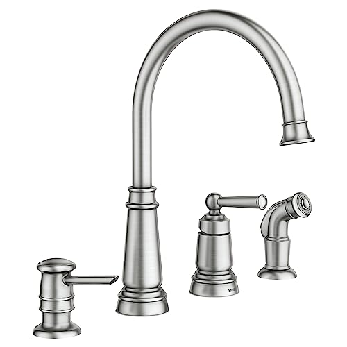 Best One Handle Kitchen Faucets With A Side Soap Dispenser