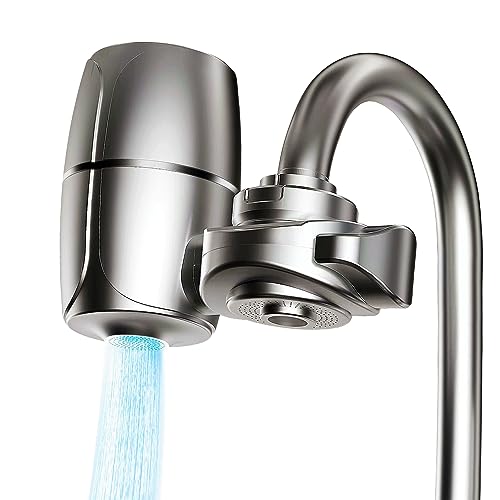 Ginian Water Filter For Sink Faucet Mount Filter Purifier Systemuv Blue 