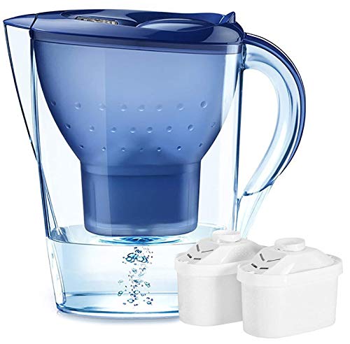 Jucoan 14 Cup Water Filter Pitcher Water Purifier Pitcher With 2 Filters 