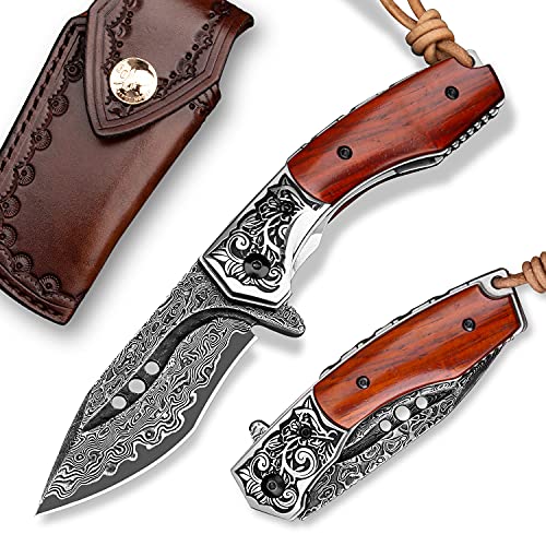 Best Damascus Blade Pocket Knives